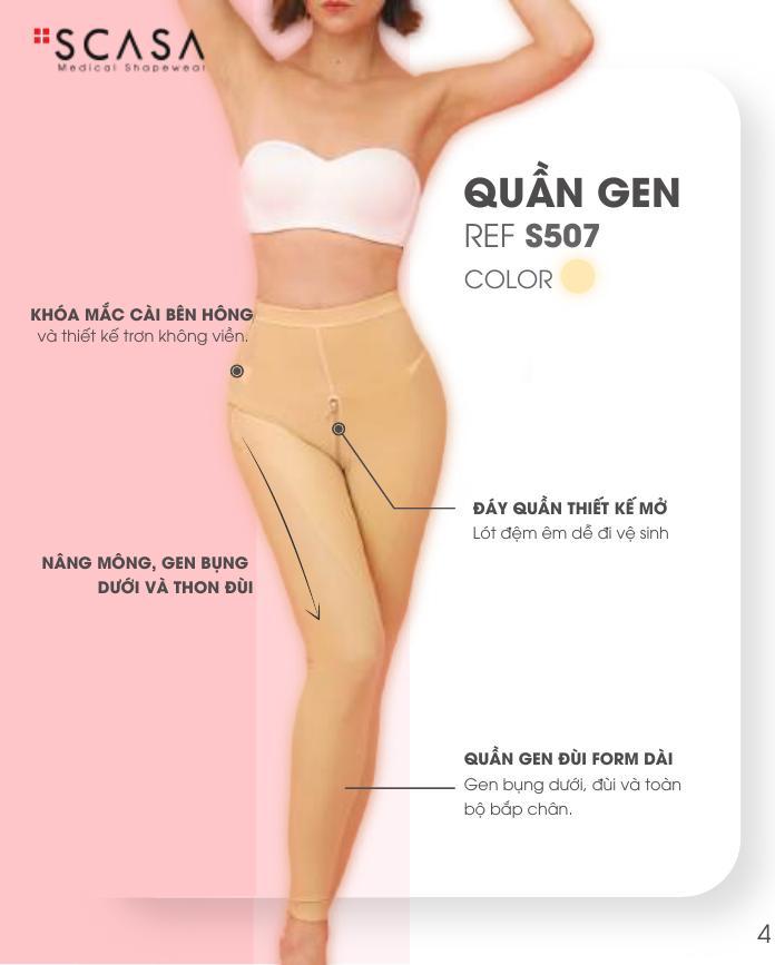 Quần gen đùi form dài SCASA S507