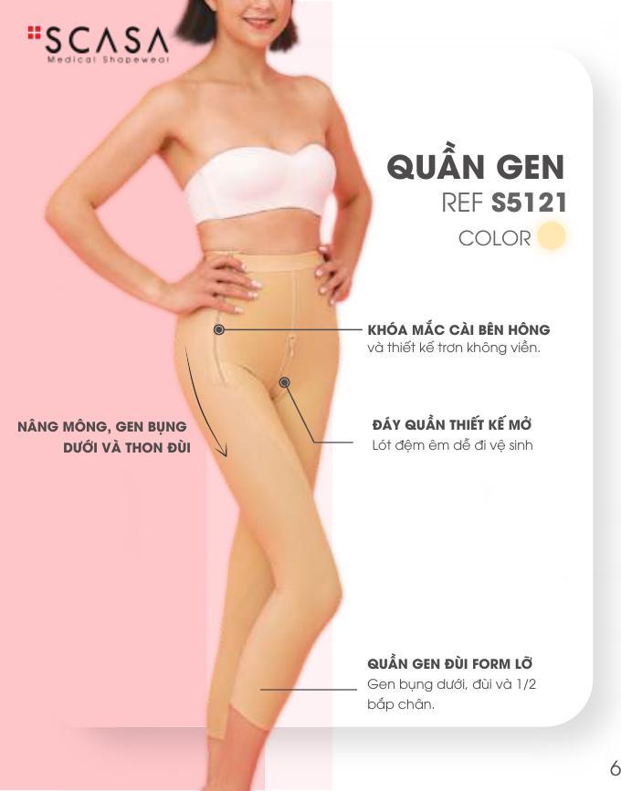 Quần gen đùi form lỡ SCASA S5121