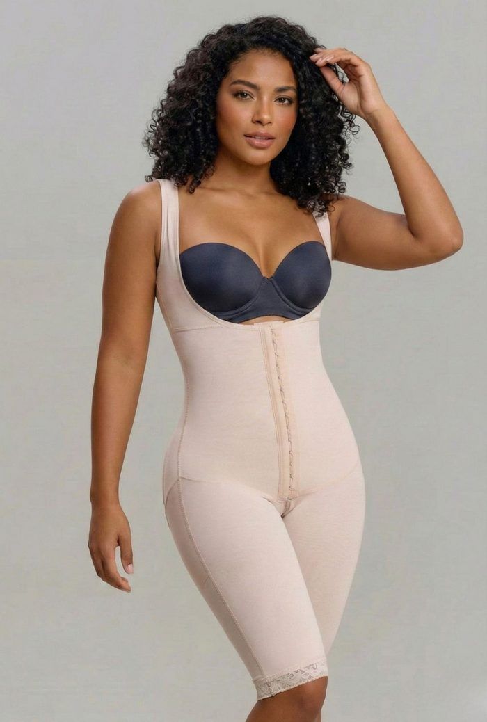 Bodysuit 5126 hở ngực toàn thân khoá đáy, Vedette