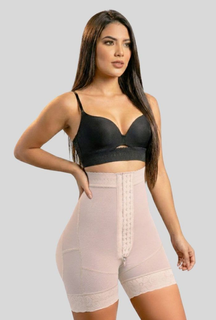 Quần gen 5172 lửng đùi lưng cao 3 hàng móc, Vedette