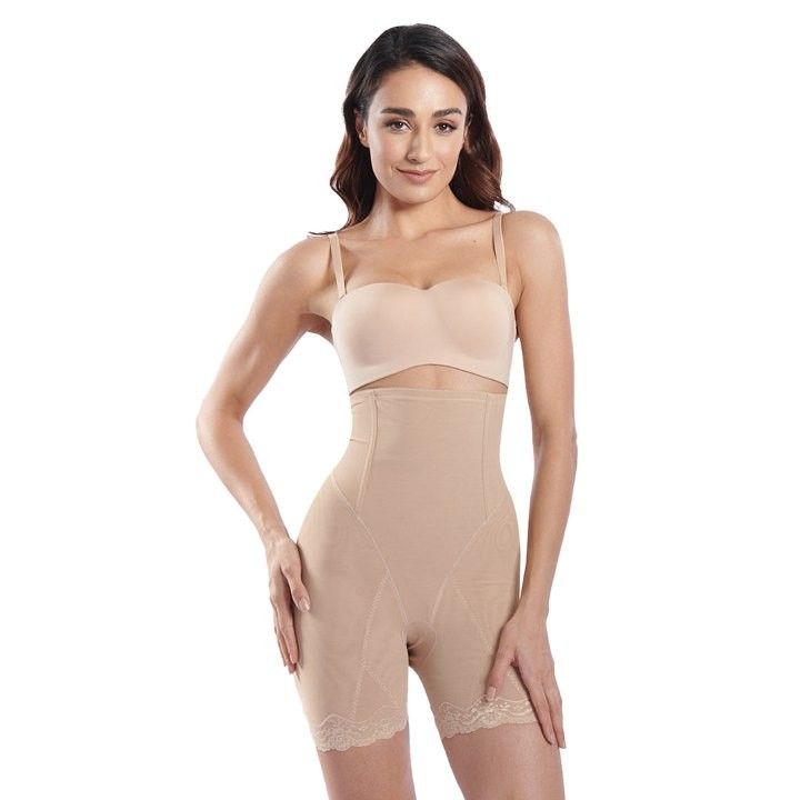 Quần gen lưng cao nẹp bụng ống xuyên thấu XIXILI
